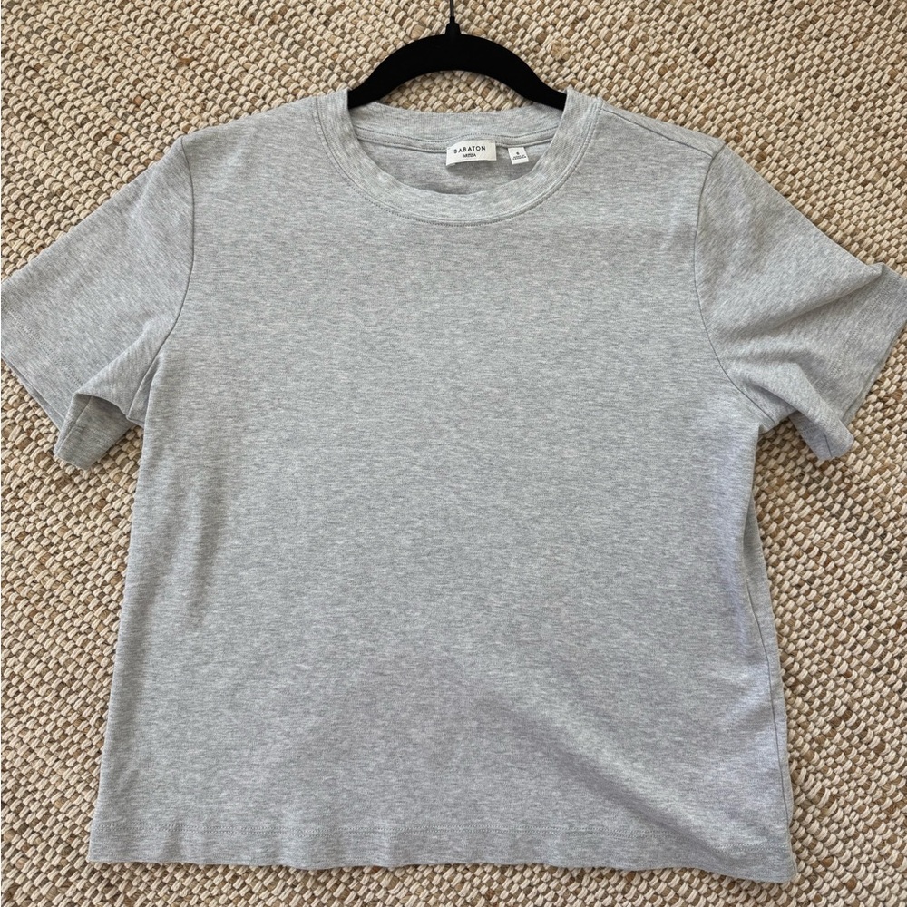 Aritzia Short Sleeve Tee in Heather Gray